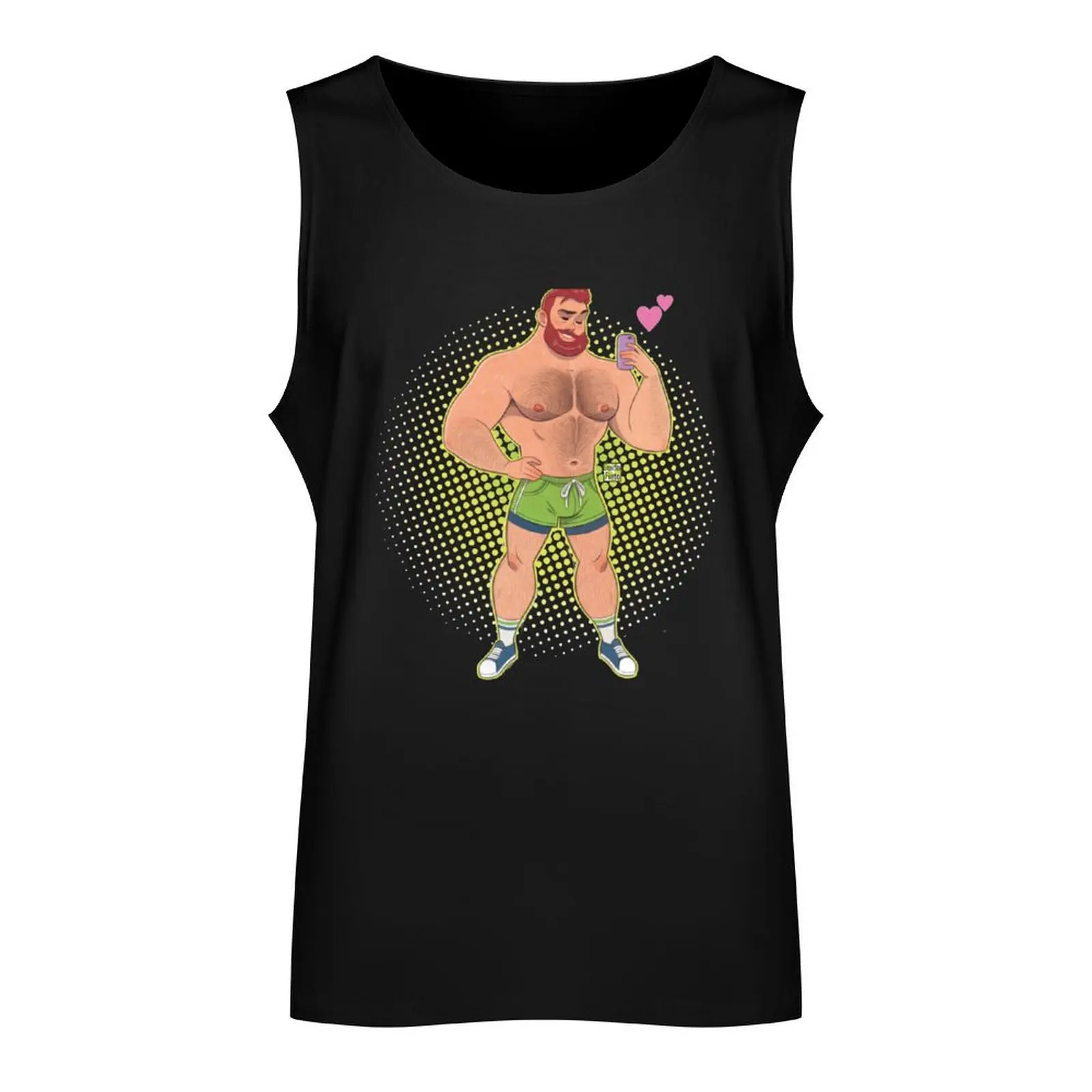 Selfie in Shorts Tank Top anime t-shirt gym man gym training accessories summer clothes man 2024