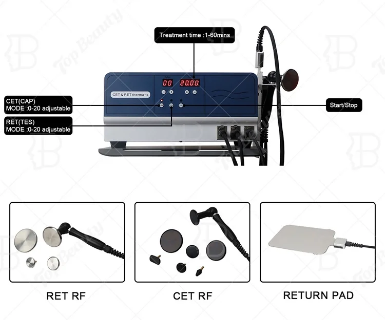 

Tecar High Intensity 300W Tecar Therapy Pain Relief Tecar Indiba Therapy Physio System 448khz muscle relaxation