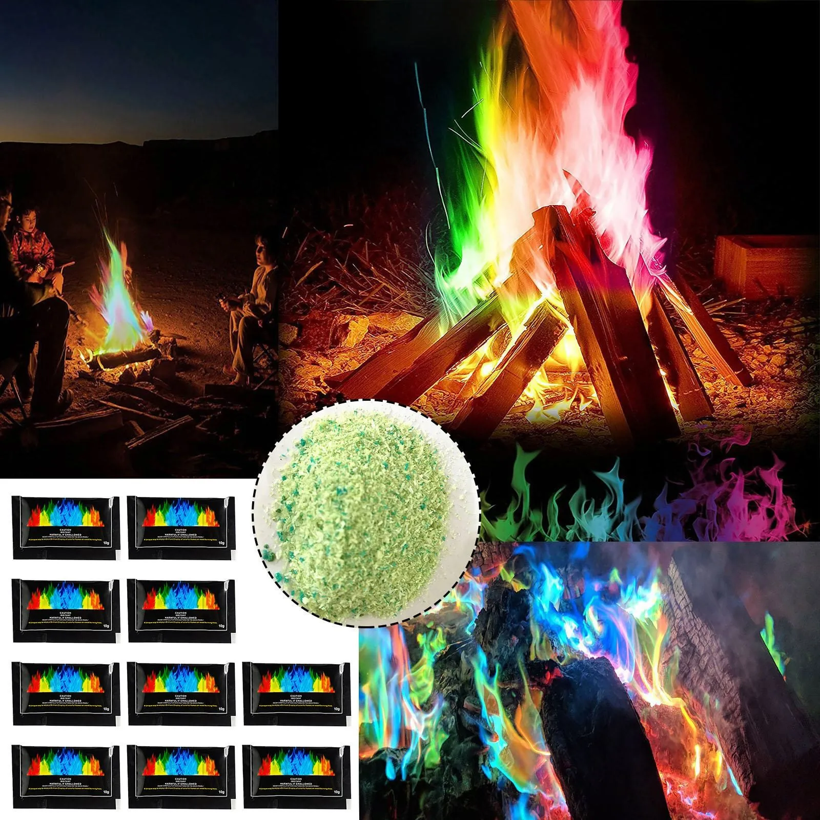 

Wooden Gymnasium Colorful Flame Changing Powder Create Colorful For Fire Outdoor Fireplace Festival Supplies
