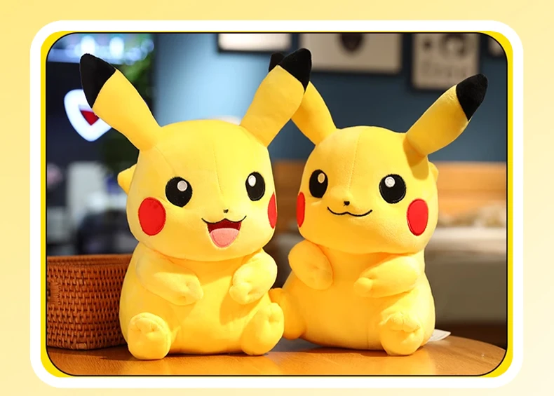 Pokemon Kawaii Pikachu Niedliche Stofftiere Hochwertiges Anime-Wurfkissen Geburtstag Weihnachtsgeschenk für Kinder Freunde Jungen Mädchen – Detail 5