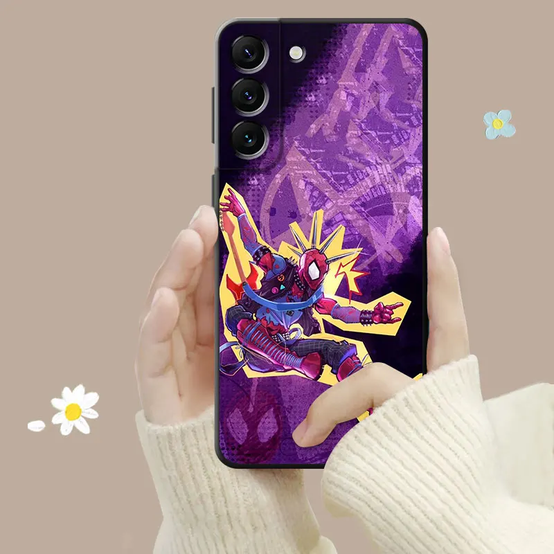 Phone Case For Samsung Galaxy S24 S23 S22 S21 S20 FE Ultra S10 Plus Note 20Ultra 10Plus Marvel Cool Spider Punk Hobie Cover