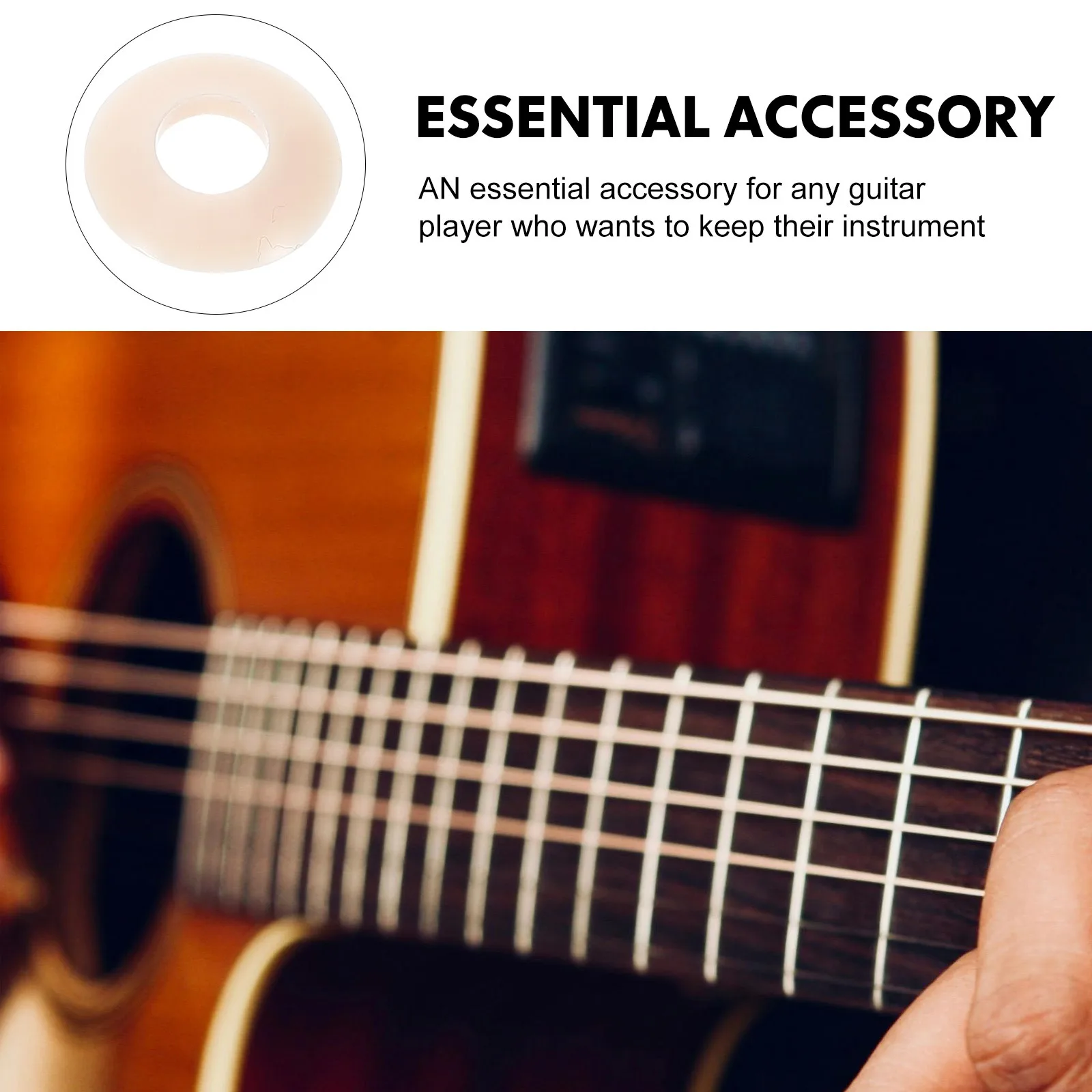 

1Set Guitar Tuning Peg Gasket Replaceable Small Tuner Washer with Screws Professional Guitar Tuner Spacers Supply