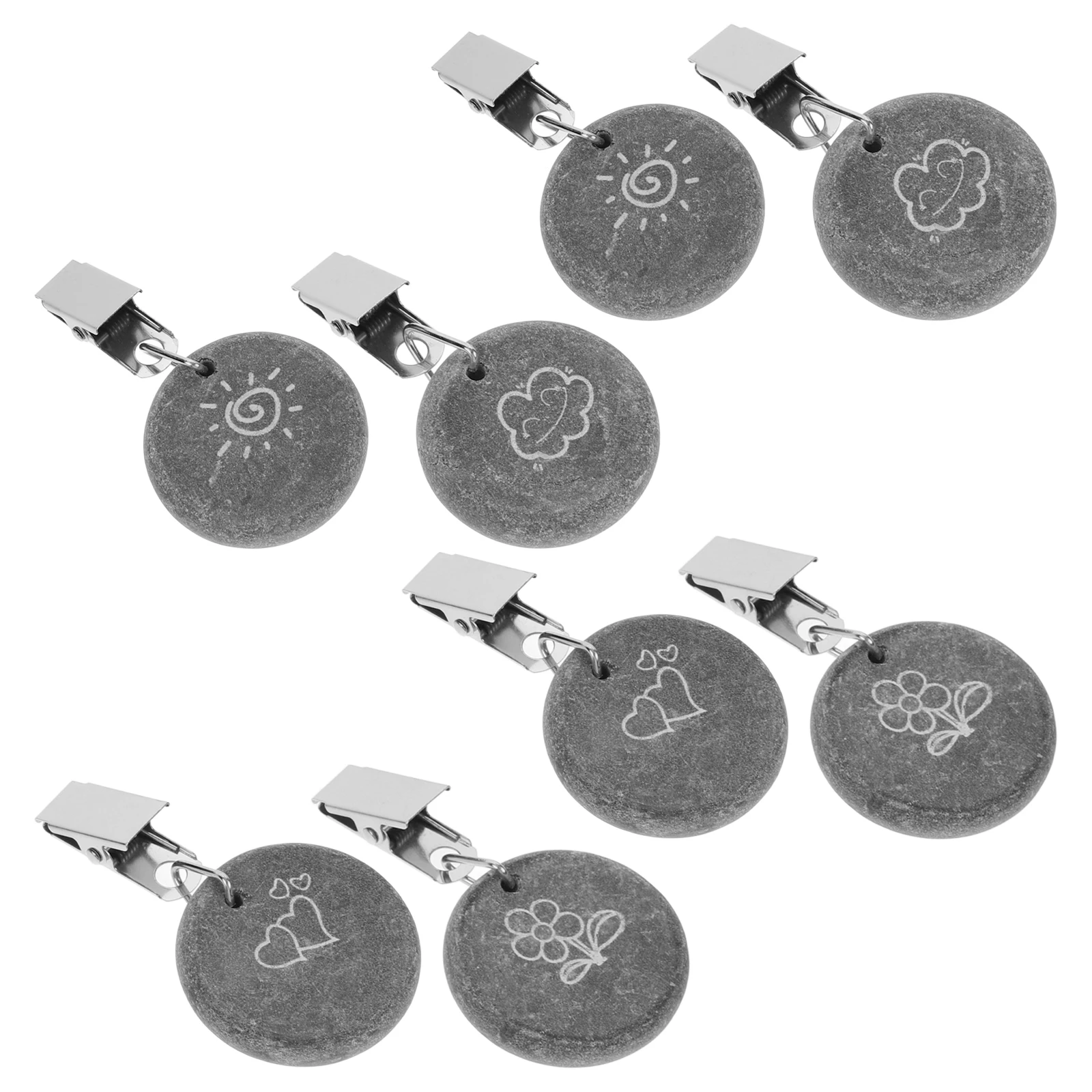 

8pcs Anti-Wind Tablecloth Clips Compact Reusable Table Cover Weights For Picnic Wedding Camping Outdoor Dining Room Decor