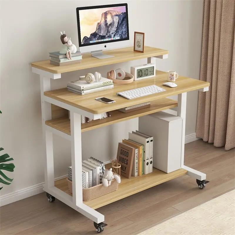 #Movable Movable Computer Table Simple Notebook Bedside Table Lazy Table Bedroom Home Desk Computer Desks