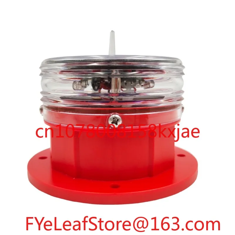 Protection Level: IP65 Aviation Obstacle Light Solar TGZ-122 LED Navigation Beacon Light High-rise Signal Warning Light