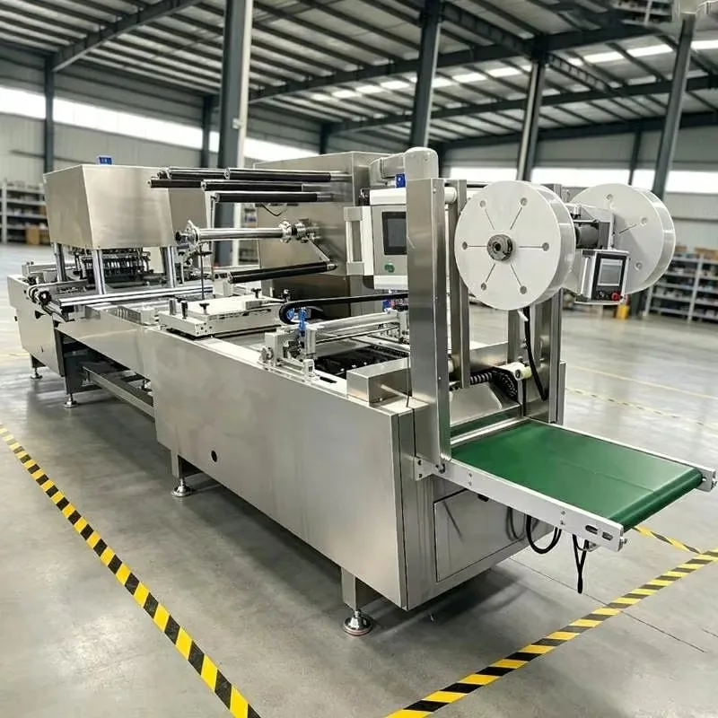 Custom Electric Auto Food Fish Seafood Thermoforming Film Vacuum Packing Machine Sausage Meat Stretch Vacuum Packaging Machine
