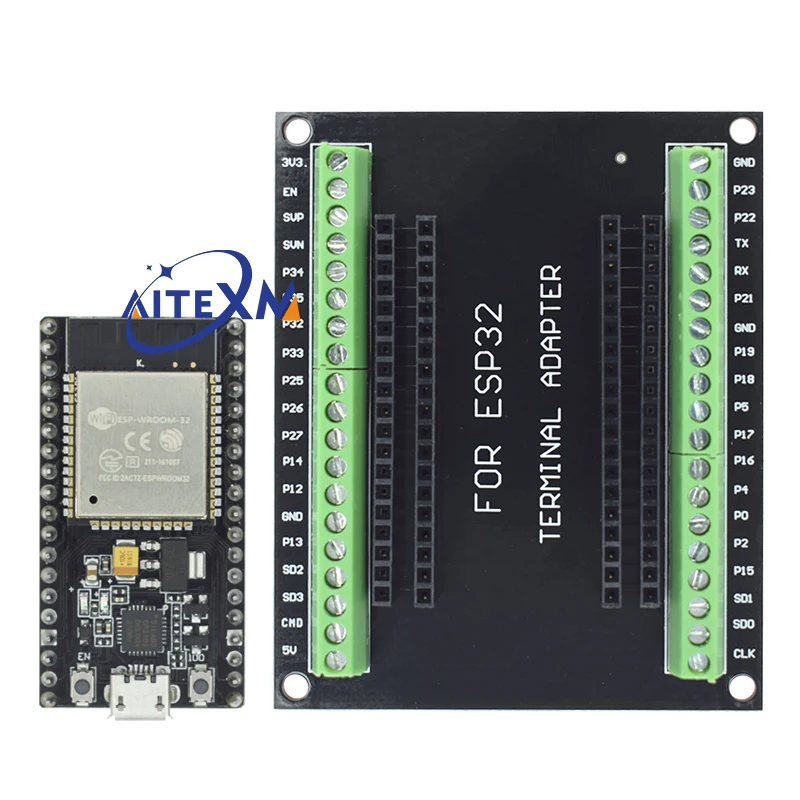 ESP32 Development Board ESP-32S NodeMCU-32S MICRO/TYPE-C Wireless Module WiFi+Bluetooth ESP-WROOM-32 IOT Expansion Board
