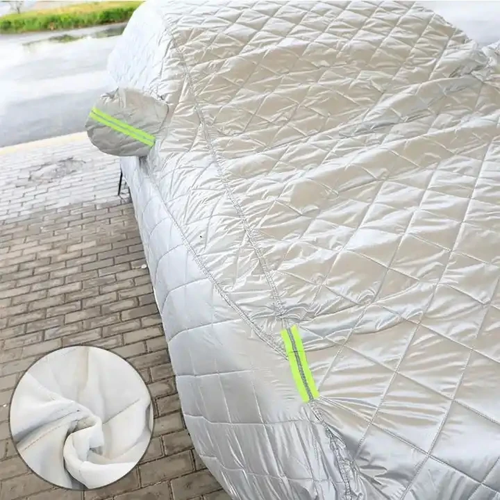 Custom Universal Full Car Cover, Thick Quilted Winter Ice Snow Frost Protector, Waterproof UV Sun Shade Car Body Cover