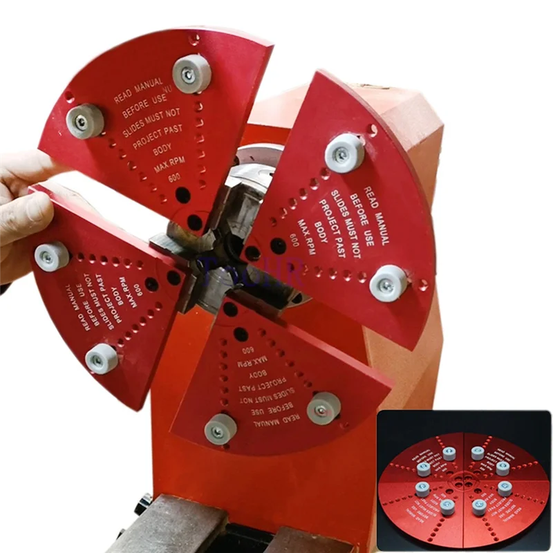 

A90Q-Wood Turning Lathe Chuck Bowl Woodworking Cart Rotary Wood Screw Clamping Jig Centrifugal Flat Jaw Bottom Repair Tools