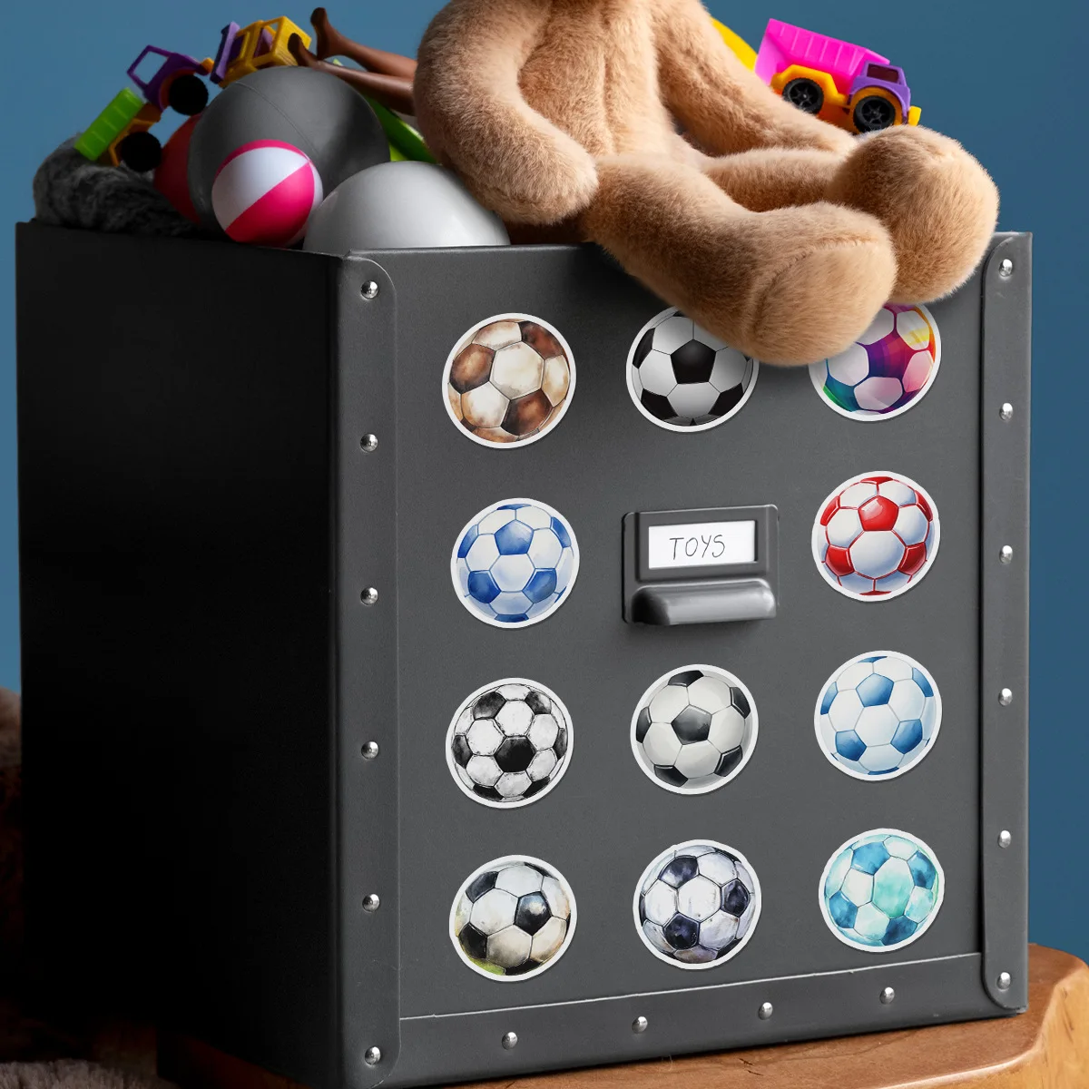 50PCS Color Football Cartoon Stickers Sports Graffiti Decoration DIY Toys Suitcase Fridge Laptop Guitar  Bike Skateboard Decals