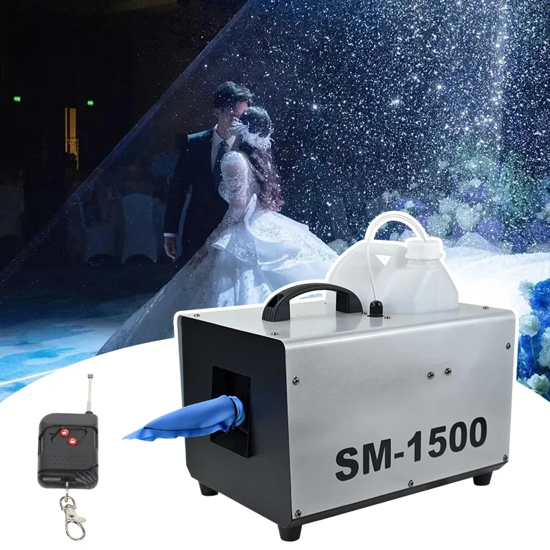 

GEVV Snow Flake Machine 1500W Christmas Snow Machine Party Stage Effect Equipment Artificial Machine Makes Snow For Parties