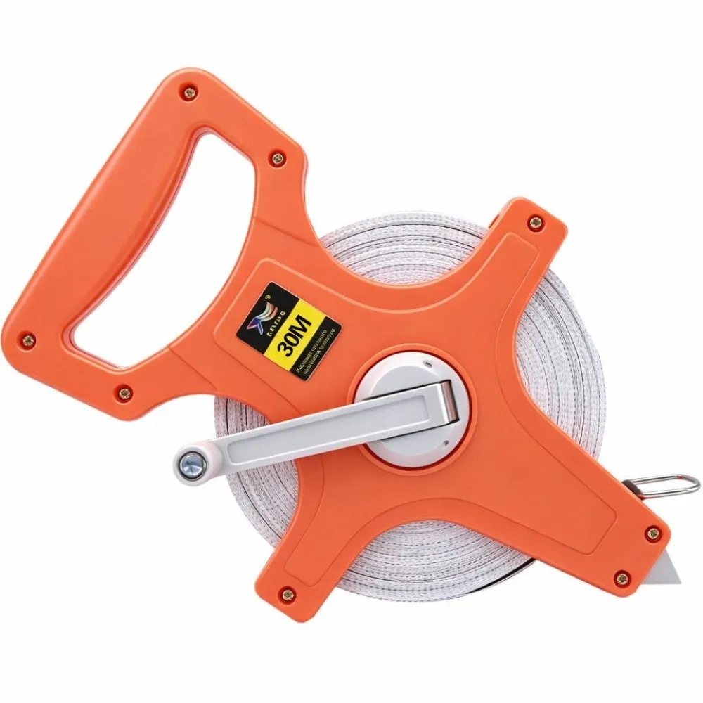 Multi-purpose Fiberglass Tape Measure Impact Resistant Hand Plastic Reel Handheld Measuring Tool Thickened Design