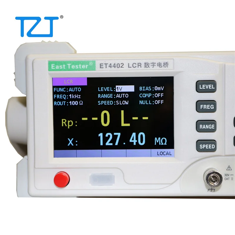 TZT ET4402 Desktop LCR Medidor, LCR Tester, Indutância, Capacitância, Medida, 20KHz, 12 Frequências Fixas
