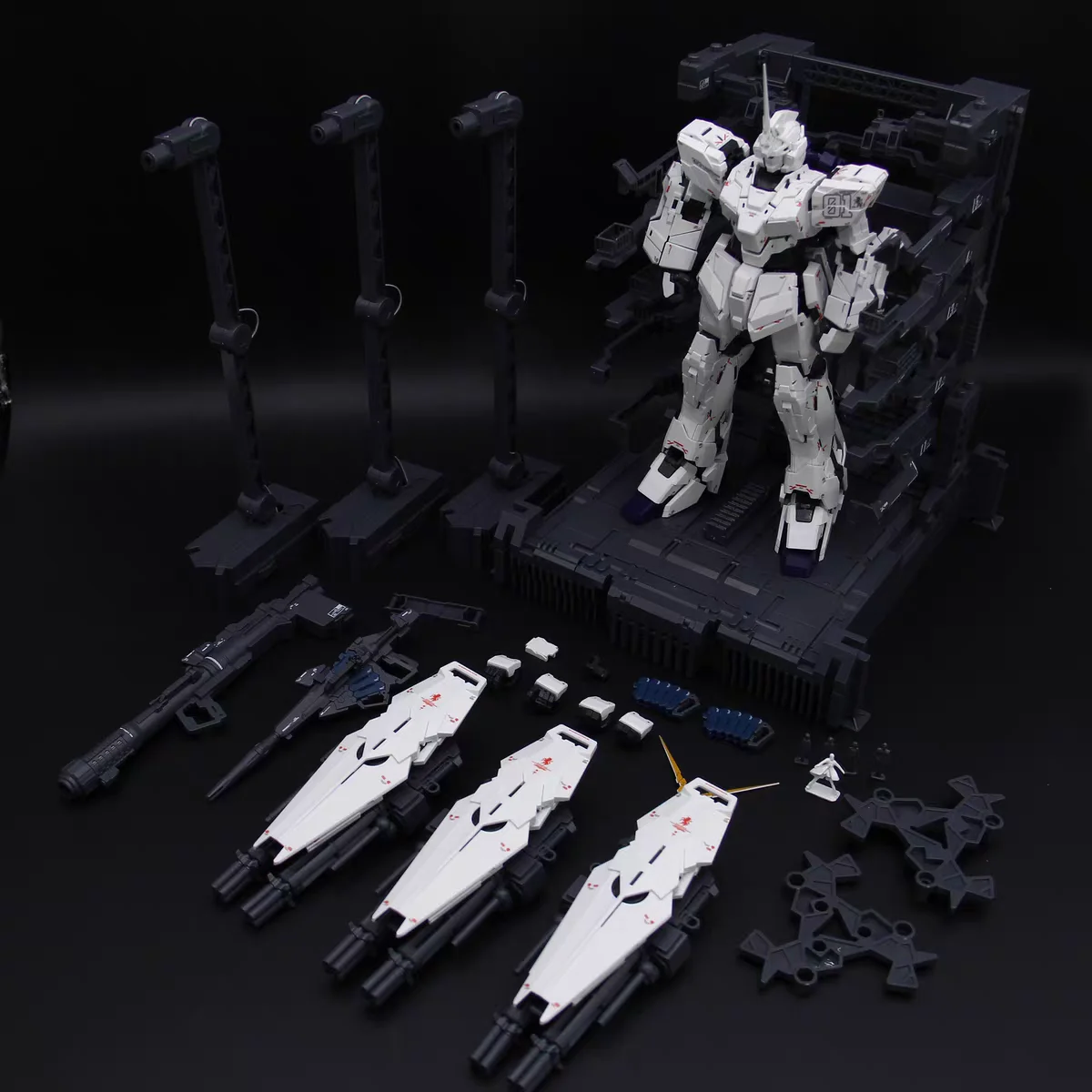 Shenshou نموذج Mgex Rx-0 عمل أرقام Mg 1/100 يونيكورن 2202 الجمعية Mecha أطقم منمذجة روبوت جمع الشكل الهوايات اللعب الهدايا