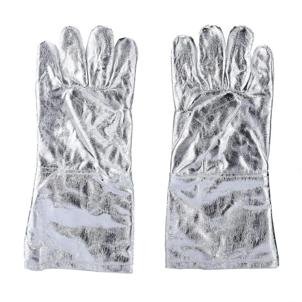 Aluminum Foil Welding Gloves Anti-scald Welder Glove Protective Gear