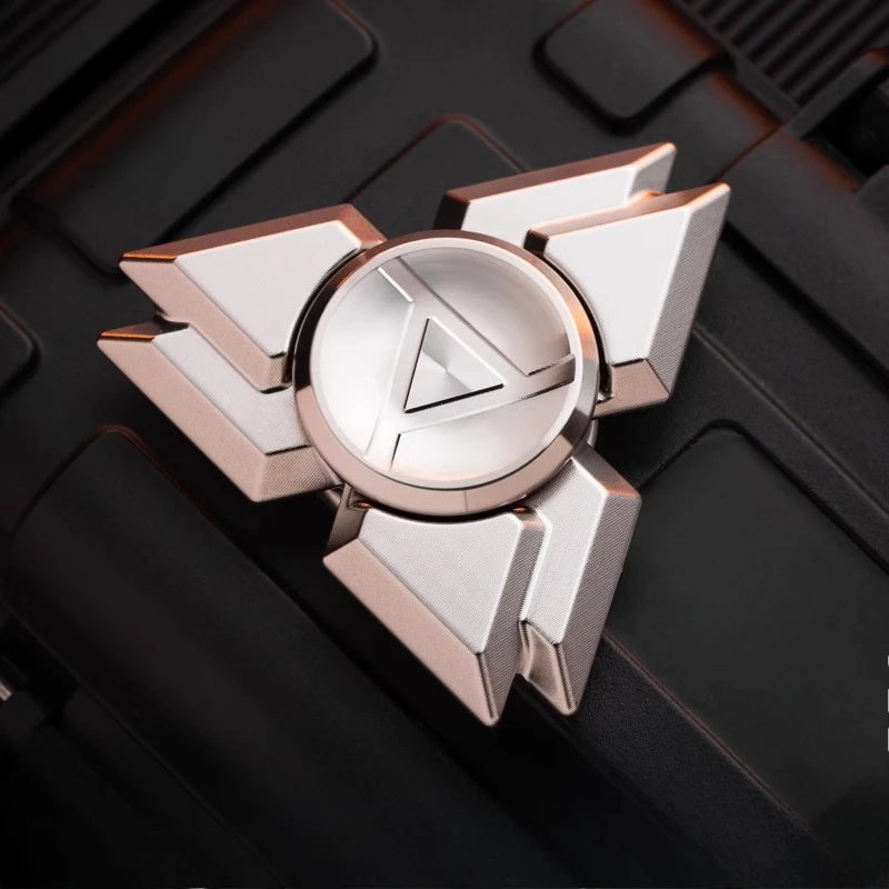 Liumang 2025 Nuovo giocattolo da tavolo di decompressione con giroscopio meccanico doppio EDC con punta delle dita in metallo