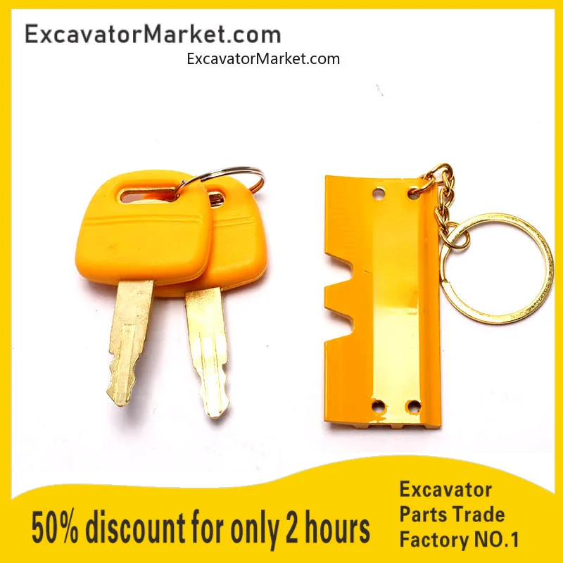 

For Carter 305/320/330/336B/C/D Pure Copper Ignition Door Lock Key Assembly High Quality Free shipping excavator Spare