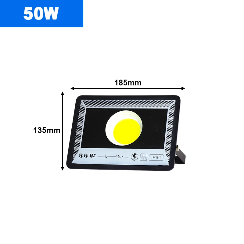 LED Flood Light AC 220V 50W 100W 200W 300W 500W IP65 Waterproof Outdoor Garden Projector Lighting Spotlight For Garden Street