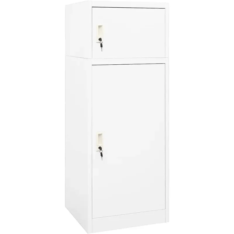 Steel Saddle Cabinet Equestrian Tack Storage Locker White