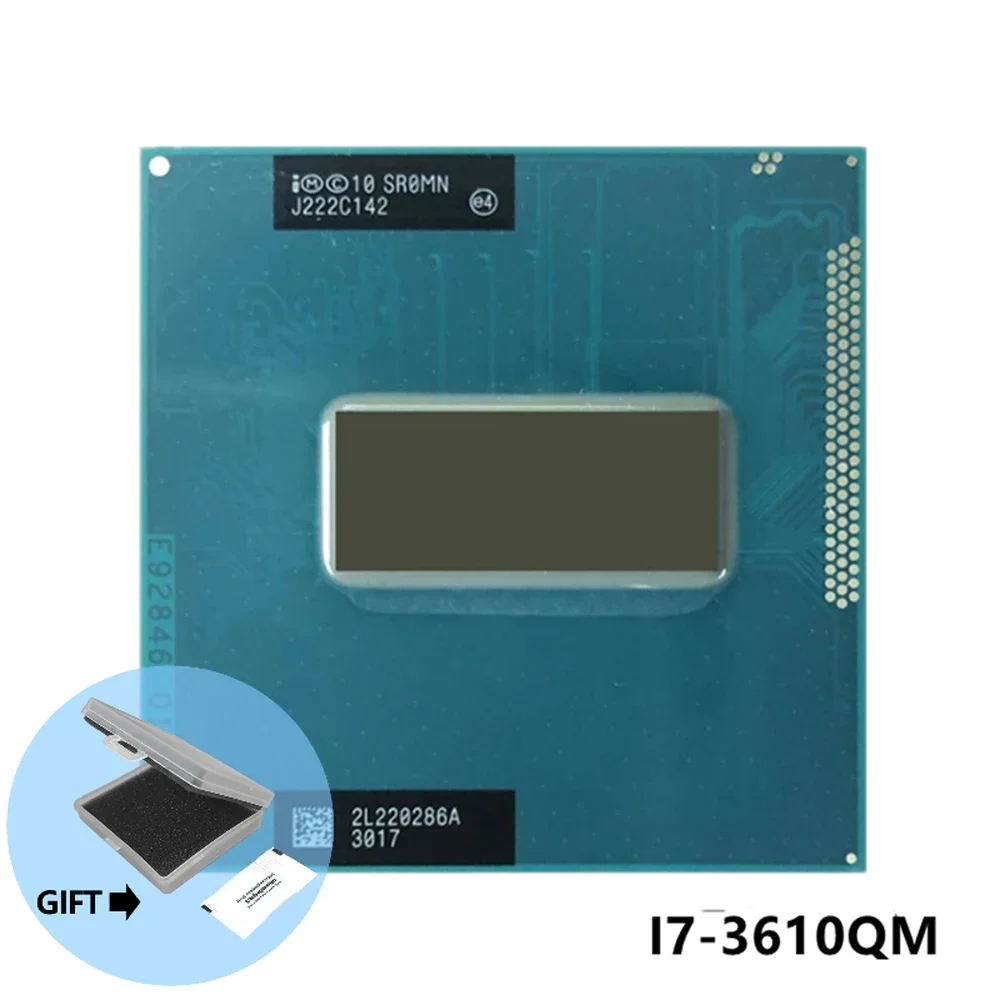 Intel Core i7-3610QM i7 3610QM SR0MN 2.3 GHz Quad-Core Eight-Thread CPU Processor 6M 45W Socket G2 / rPGA988B