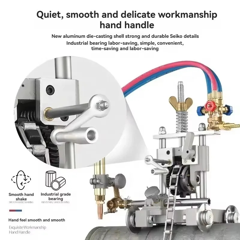 Hand-operated Chain Pipe Flame Cutting Magnetic Pipe Cutting Machine/beveling Machine