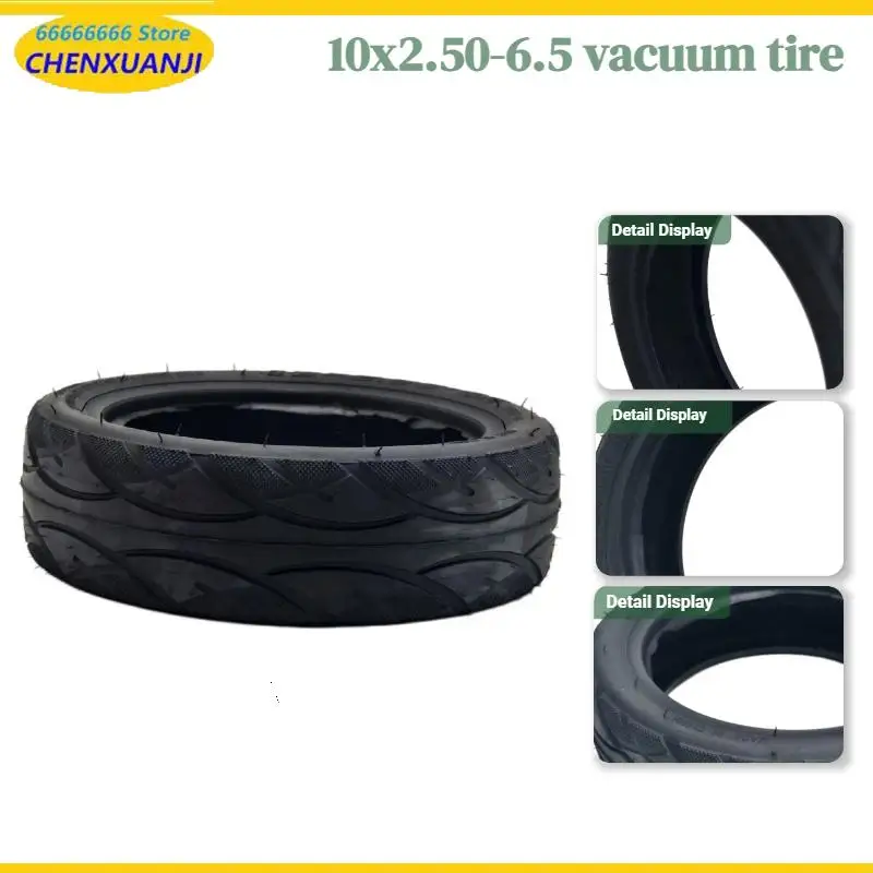 FOR NINEBOT MAX G30 G30P G30LP G30LE Electric Scooter Tyre 10X2.50-6.5Tubeless Tire 10 Inch Tire Compatible with 10X2.50-6.5