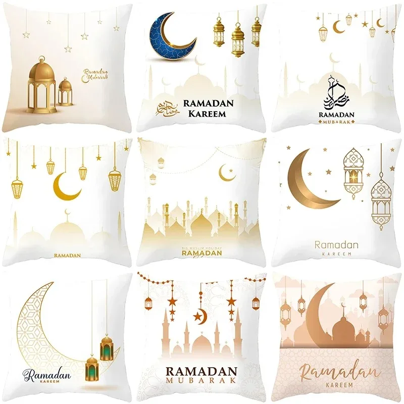 

Office Living Room Home Pillowcase Car Ornaments Creative Moon Print Pillowcase