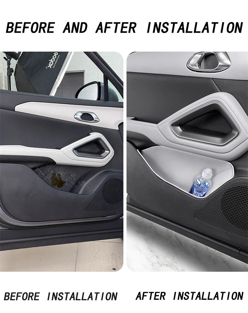 Car interior decoration accessories, door storage box, garbage bin for BYD YUAN UP PRO EV 2024 2025