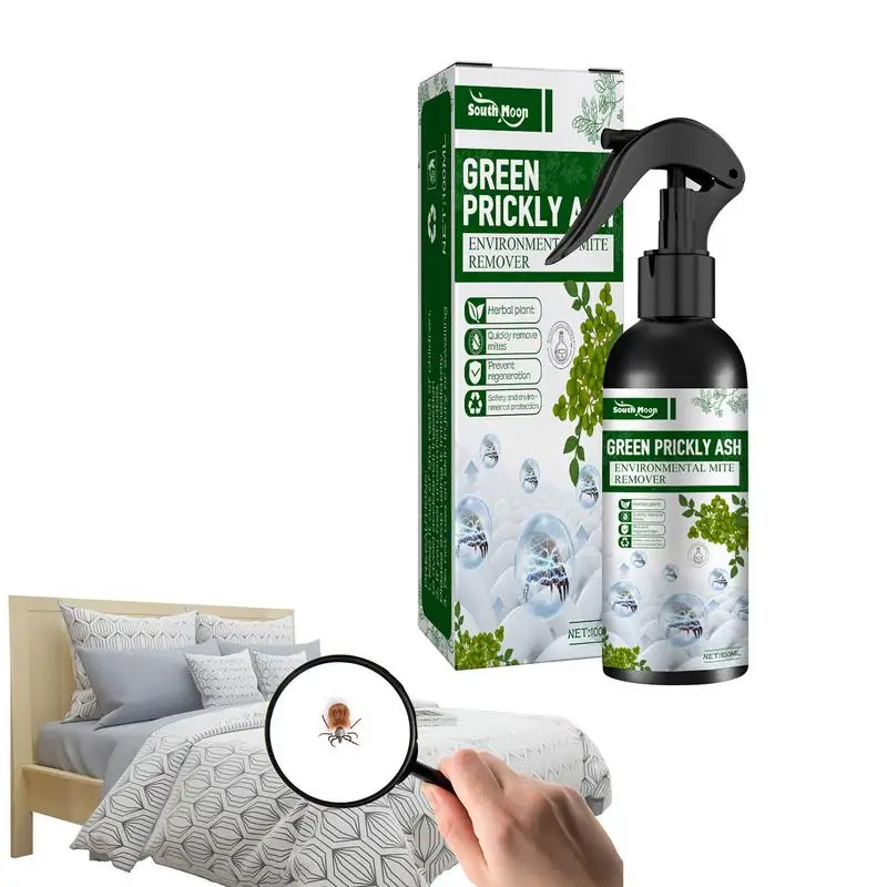 Pulverizador para matar ácaros, eliminador de insectos en la cama, desinfectante para interiores y protección del medio ambiente, limpiador de chinches para mascotas, alergias
