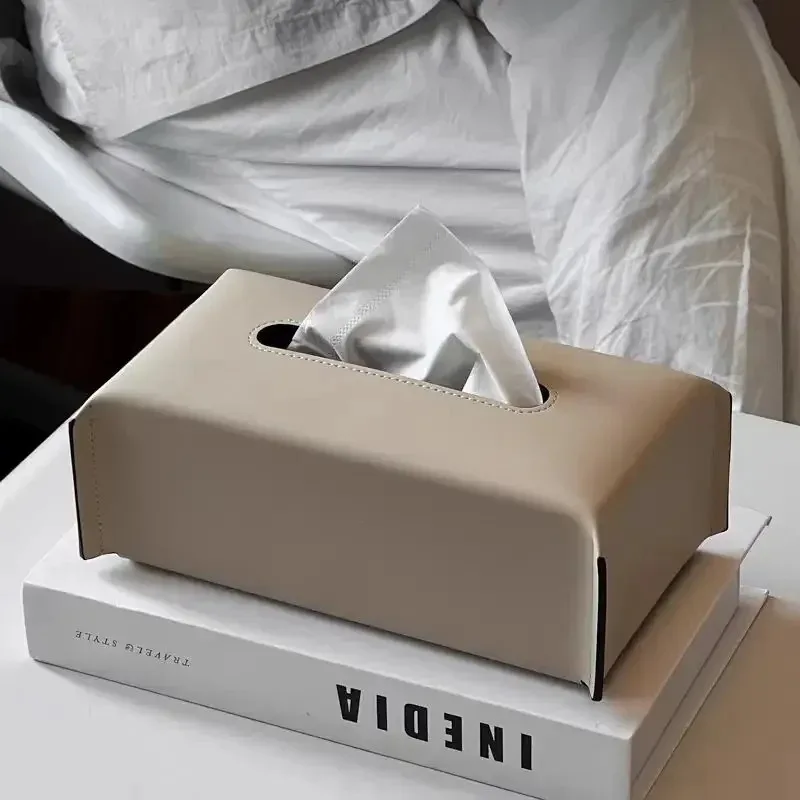 

Leather tissue box, napkin box, luxury paper cover, tissue car holder, table decoration for home and office.