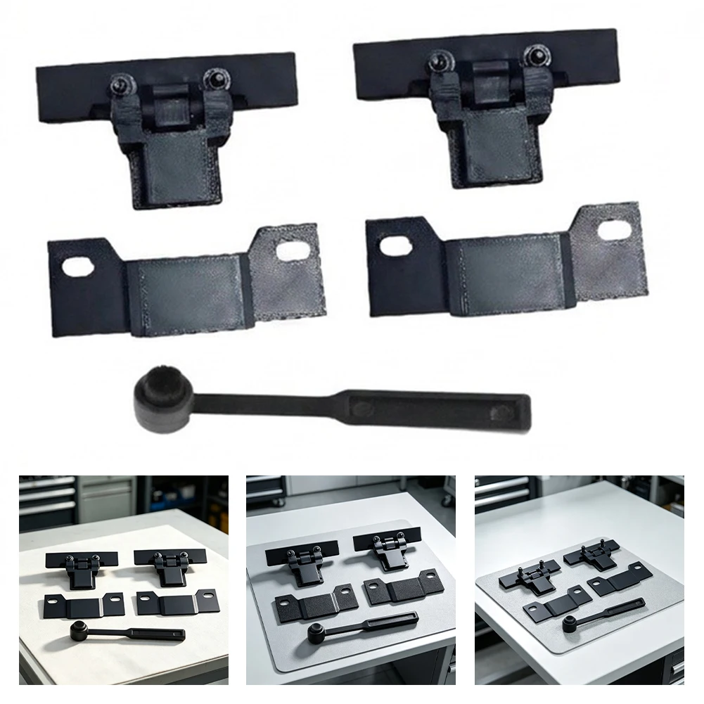 Replacement Dust Cover Hinges Record Player Lid Parts With Brush For Versatile Compatibility For Rega P1/P2/P3 Turntables