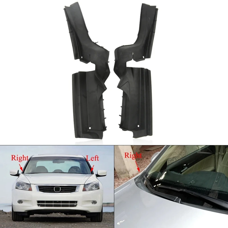 Engine Bonnet Hinge Cover For HONDA ACCORD 2008-2013 CP1 CP2 CP3 Hood Decorative Strip 74222-TA0-A00 74212-TA0-A00