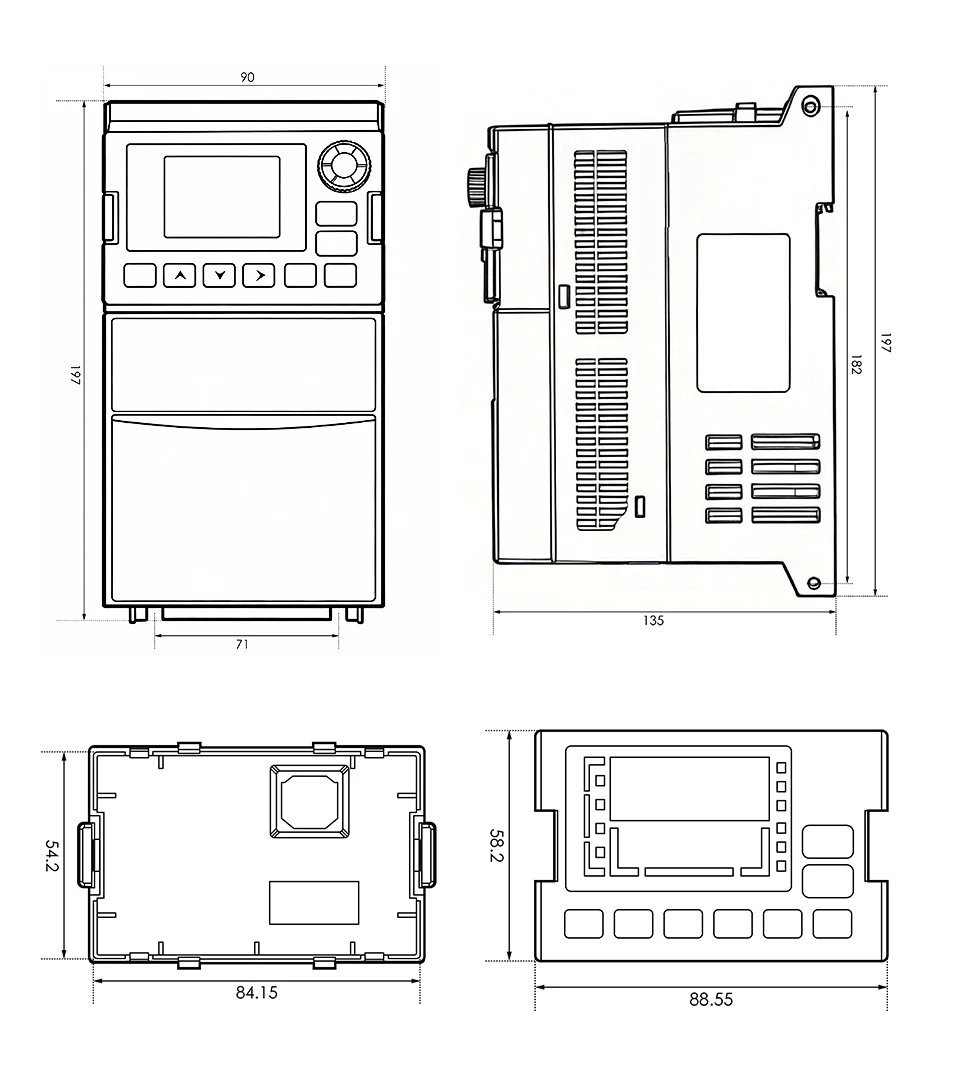 G-Penny CNC 1,5 kW ER16 65 mm, 4 Stück, Kugellager, 24.000 U/min, wassergekühlter Spindel-Kit, inklusive Frequenzumrichter, Pumpe und Halterung für Holz- und Aluminiumfräsen. – Detail 6