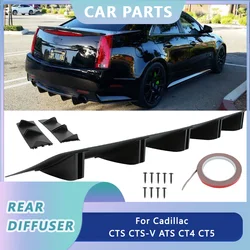 Spoiler do difusor do amortecedor do bordo traseiro, aletas do tubarão 5 da fibra do carbono, acessórios universais do carro, Cadillac CTS, CTS-V, ATS, CT4, CT5, 81.5cm