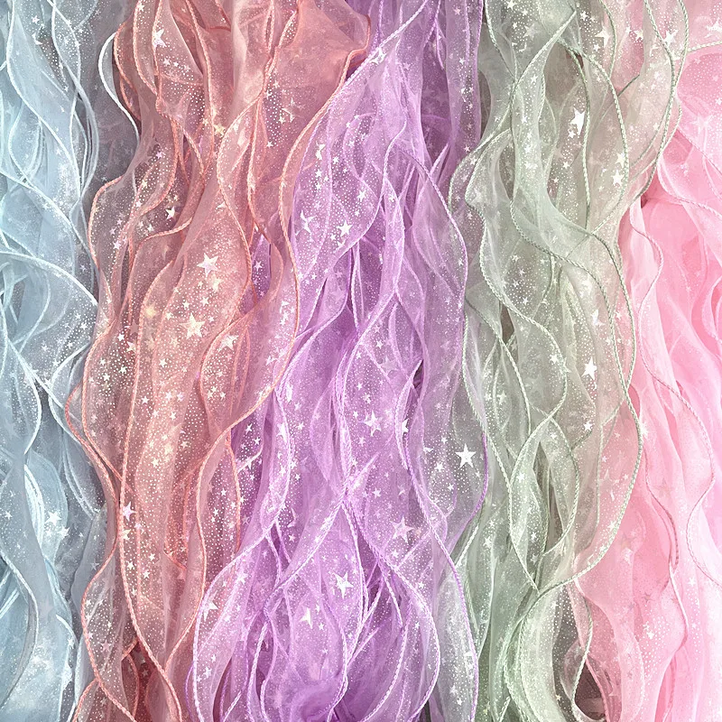 Star Print Organza Ribbon 1