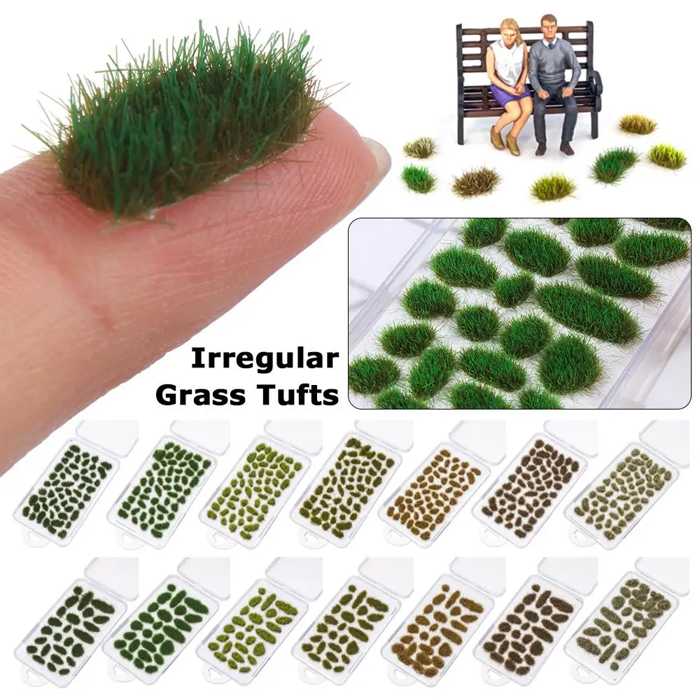 Grass Tufts Artificial Flower Cluster Simulation Wargaming Scenery Sand Table Layout DIY Accessories Modeling Materials Toy