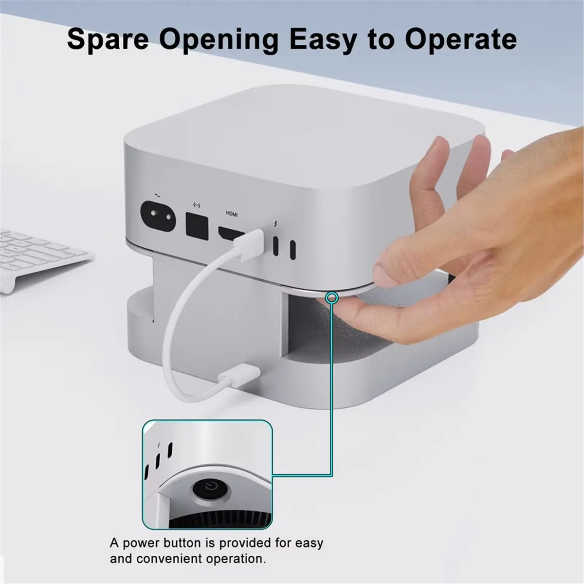 

【To&On-e】 Mini Docking Station for 2024 Mini Computer USB Hub Desktop Stand USB Port Hub for Mini Pro PC Accessories