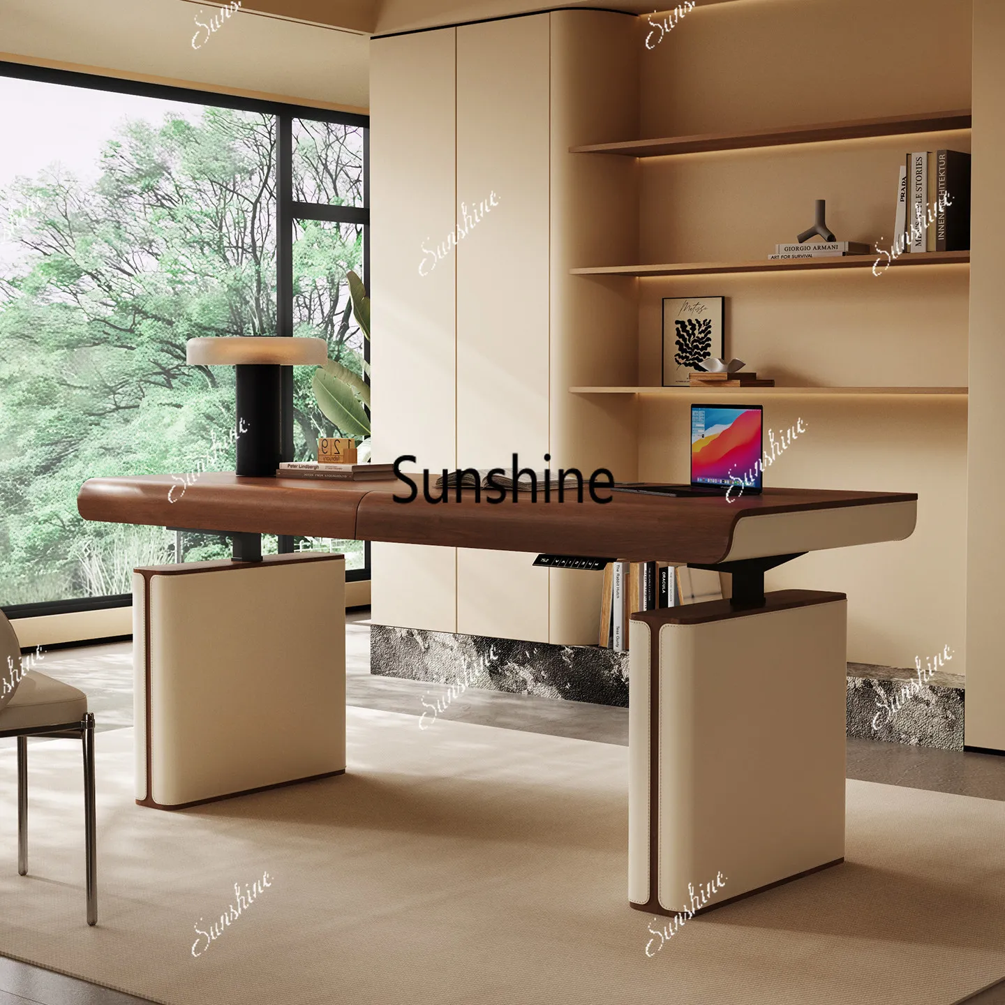 

Electric lifting desk home learning light luxury high-end office