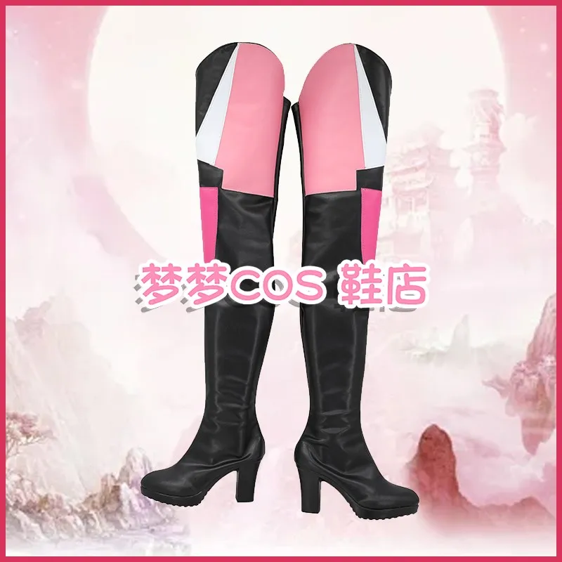 Anime Kpop Demon Hunters Mira Huntrx Rumi Strój Cosplay Buty Ręcznie Robione Botki ze Sztucznej Skóry