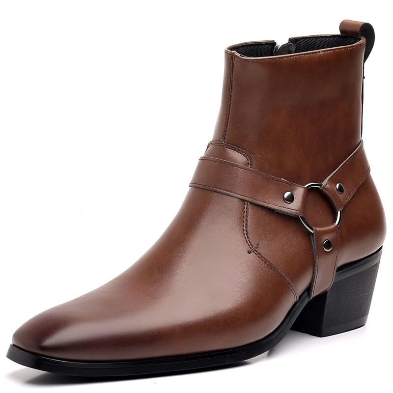 

Мужские ботинки челси в стиле ретро, мужские кожаные ботинки с боковой молнией, непромокаемые мужские ботильоны, удобная элегантная мужская официальная обувь 2026