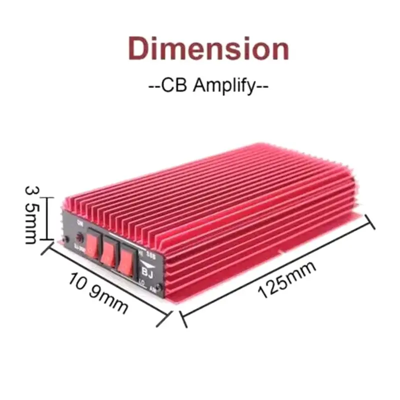 B31B BJ-200 Mini CB Amplifier High Power Full Mode 3-30MHz SSB Unilateral Amplifier 12-14V Switching Power Supply 100W
