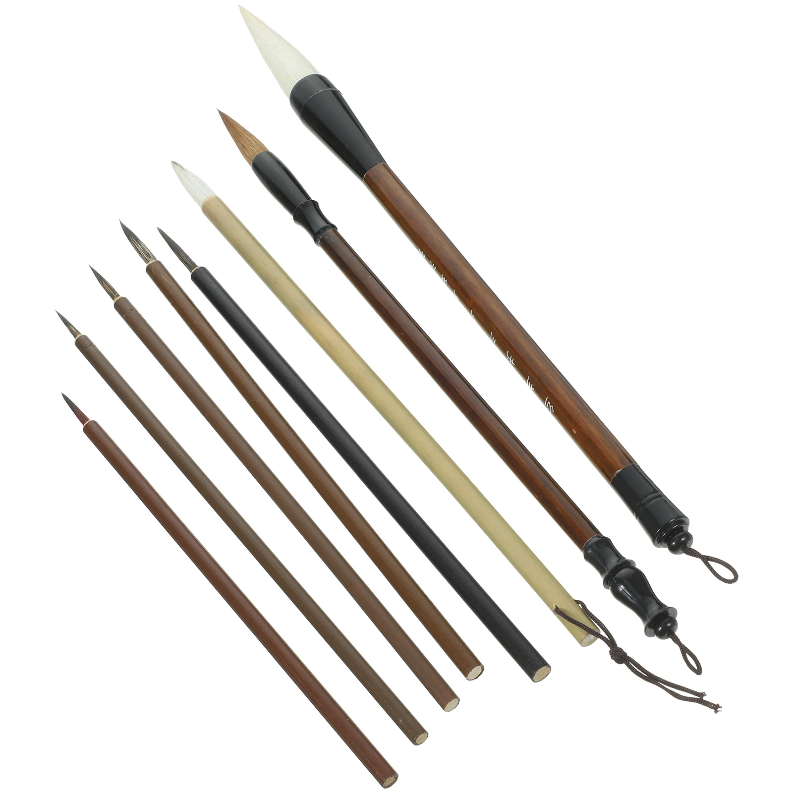 

1Set Professional Calligraphy Brush Wooden Handle Multi-Function Art Brush Suitable for Watercolor Painting Drawing Writing