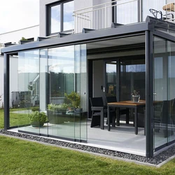 Commercial Glass House, Solarium, Aluminum Garden, Greenhouse, Outdoor Glass House, Aluminum Outdoor Room