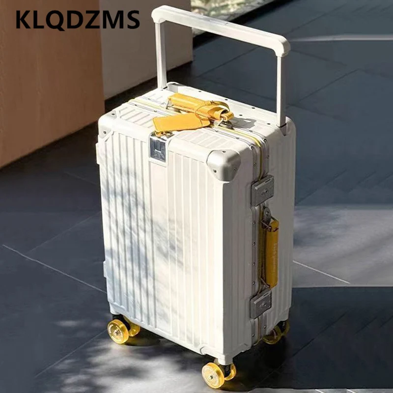 KLQDZMS Reisegepäck 24"26"28"30 Zoll Damen-Trolley mit großer Kapazität 20" ABS+PC Boarding Case Herren-Kabinenkoffer