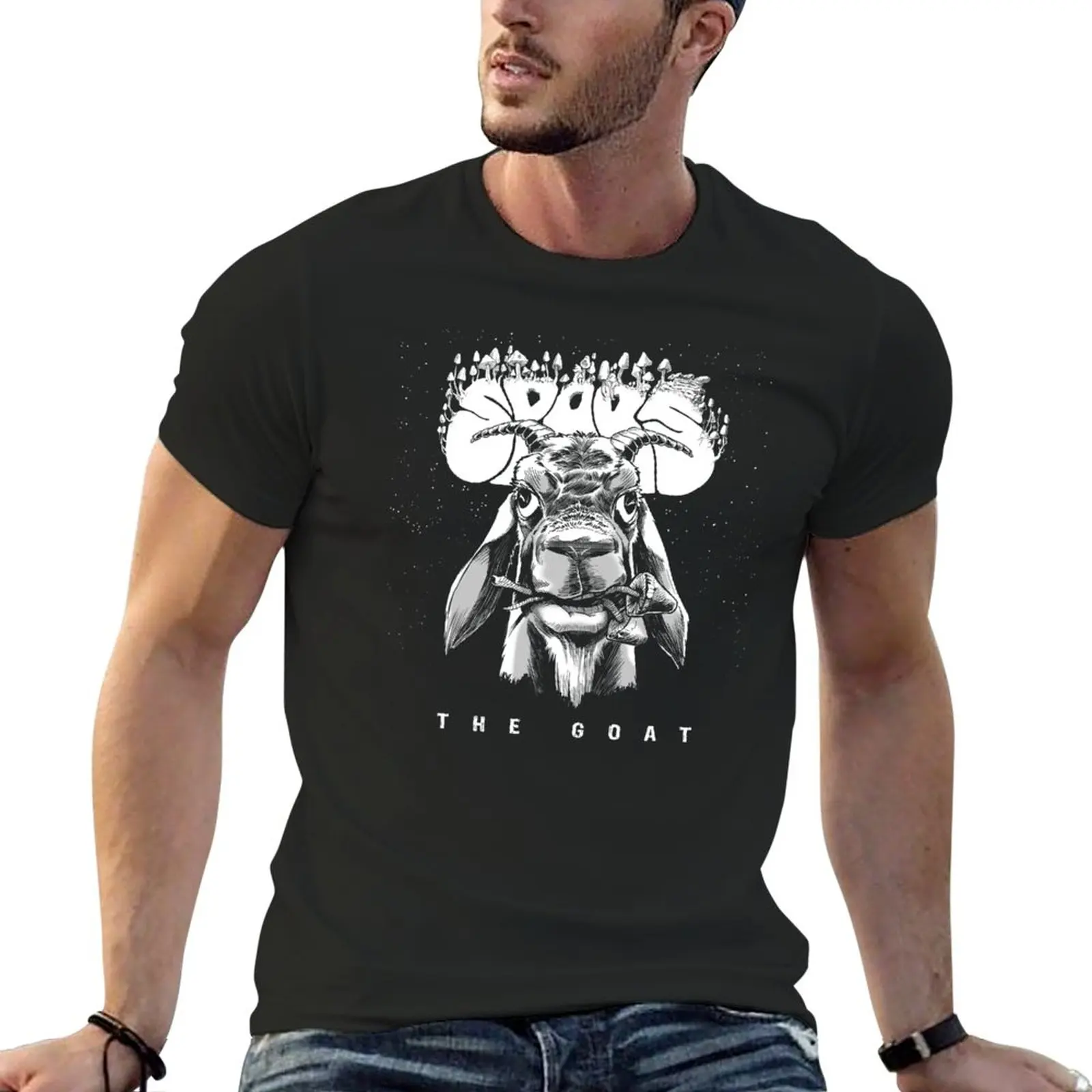 

New SPORS - "THE GOAT" T-Shirt man clothes boys white t shirts oversized t shirts for men