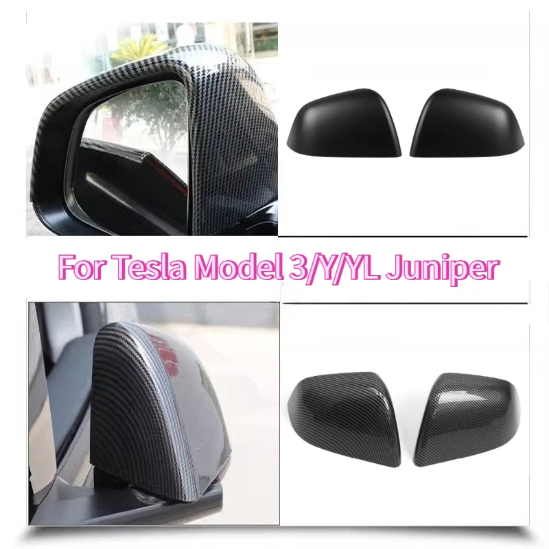 

Крышка зеркала заднего вида для Tesla Model 3/Y/YL Juniper 2025 ABS Защитная крышка зеркала заднего вида Декоративная рамка Модификация автомобиля