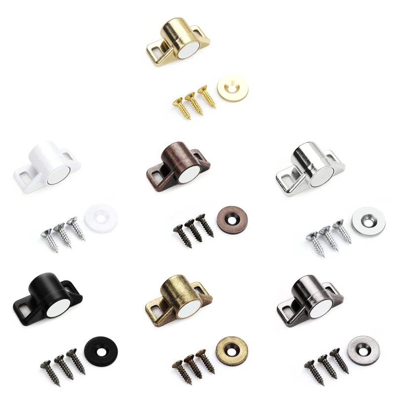 Durable Zinc Alloy Cabinet Catch Magnet Door Stop For Closet Cupboard