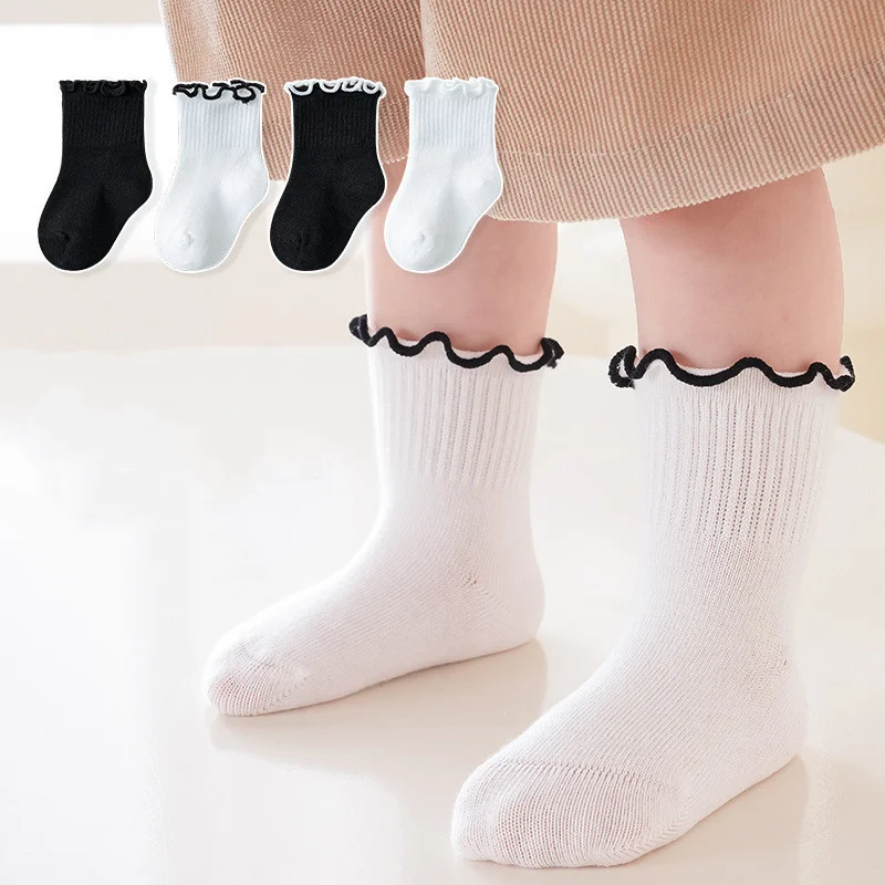 

Lawadka Beauty Kids Girls Socks Cotton Soft Children's Socks For Girls Fashion Princess Baby Sock Spring Autumn Age for 0-12Year