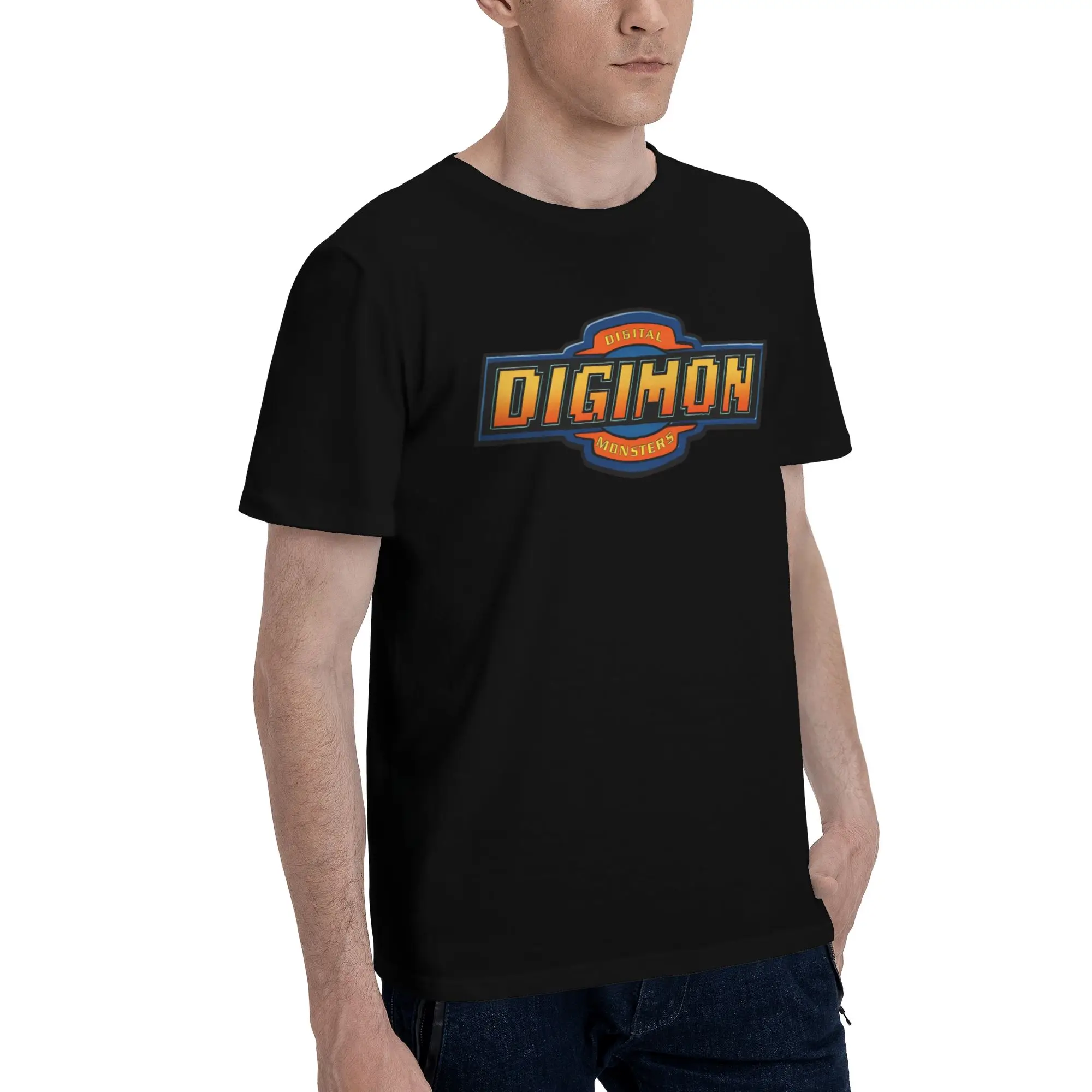 Digimon 10 Funny 100% Cotton T-Shirt Bandai Tops Tees For Men