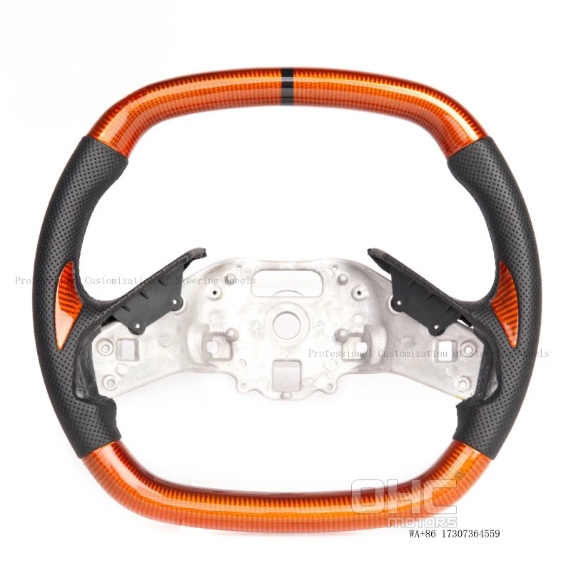 Carbon Fiber Steering Wheel Fit For Chevrolet Corvette C8 Convertible 2016 2017 2018 2019